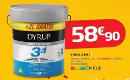 Bricomarché DYRUP Tinta 3 em 1 promoção