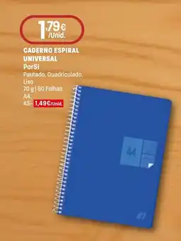 Intermarché Caderno espiral universal PorSi promoção