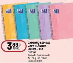 Intermarché Caderno espiral capa plástica espiralflex oxford promoção