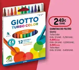 Intermarché Canetas de feltro giotto promoção