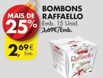 Pingo Doce Bombons Raffaello 15 unid promoção