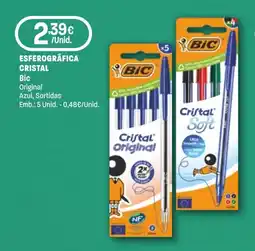 Intermarché Esferográfica cristal Bic promoção
