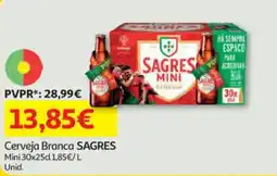 Auchan Cerveja Branca SAGRES promoção