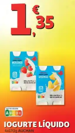 Auchan Iogurte líquido promoção