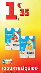 Auchan Iogurte líquido promoção