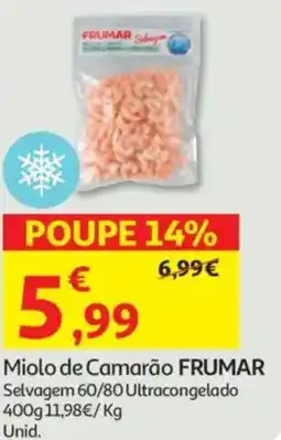 Auchan Miolo de Camarão FRUMAR promoção