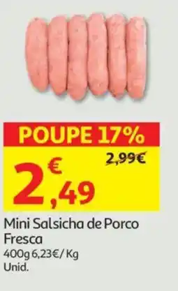 Auchan Mini Salsicha de Porco Fresca promoção