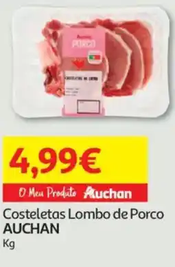 Auchan Costeletas Lombo de Porco AUCHAN promoção
