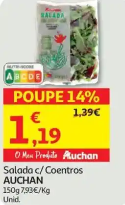 Auchan Salada c/Coentros AUCHAN promoção