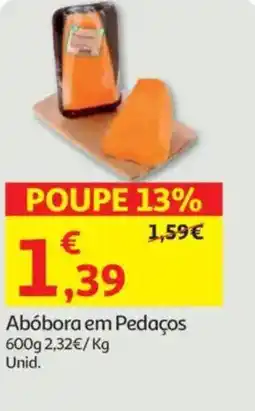Auchan Abóbora em Pedaços promoção