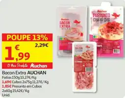 Auchan Bacon Extra AUCHAN Fatias promoção