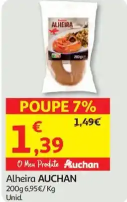 Auchan Alheira AUCHAN promoção