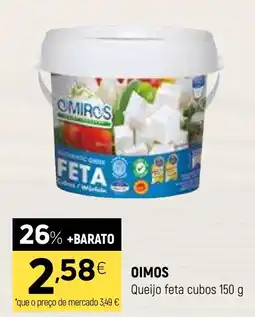 Coviran OIMOS Queijo feta cubos promoção