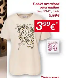 kik T-shirt oversized para mulher promoção