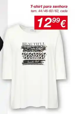 kik T-shirt para senhora promoção