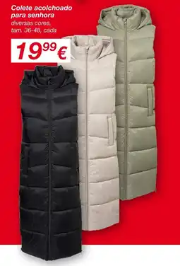kik Colete acolchoado para senhora promoção