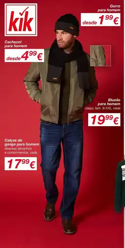 kik Blusão para homem promoção