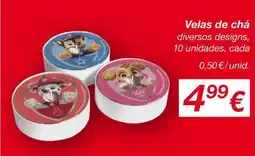 kik Velas de chá promoção