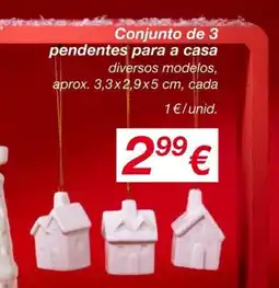 kik Conjunto de 3 pendentes para a casa promoção