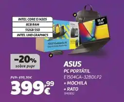 Radio Popular Asus pc portátil E1504GA-32BDLP2 promoção