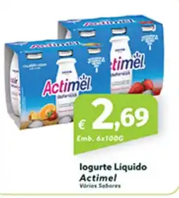Roque Supermercados logurte Líquido Actimel Vários Sabores promoção