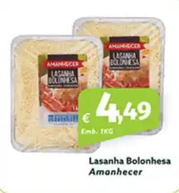 Roque Supermercados Lasanha Bolonhesa Amanhecer promoção
