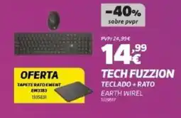 Radio Popular TECH FUZZION TECLADO + RATO EARTH WIREL 1339517 promoção