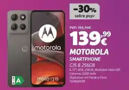 Radio Popular MOTOROLA Smartphone G15 8 256GB promoção