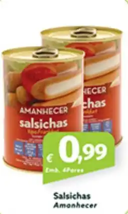 Roque Supermercados Salsichas Amonhecer promoção