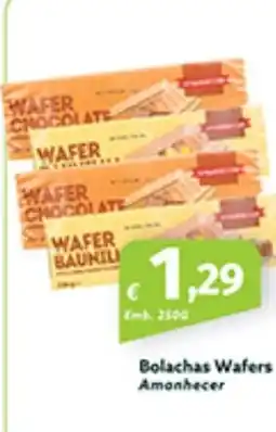 Roque Supermercados Bolachas Wafers Amanhecer promoção