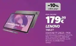 Radio Popular LENOVO Tablet IDEATAB 11 128GB + PEN promoção