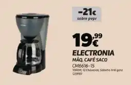 Radio Popular Electronia máq. café saco promoção