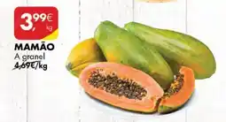 Pingo Doce Mamão a granel promoção