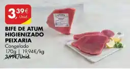 Pingo Doce Bife de atum higienizado peixaria congelado promoção