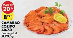 Pingo Doce Camarão cozido 40/60 promoção