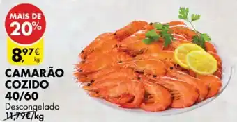 Pingo Doce Camarão cozido 40/60 promoção