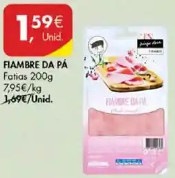Pingo Doce Fiambre da pá promoção