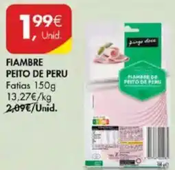 Pingo Doce Fiambre de peito de peru promoção
