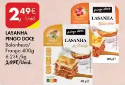 Pingo Doce Lasanha pingo doce promoção