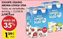 Pingo Doce Iogurte líquido aroma longa vida promoção