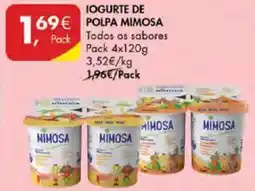 Pingo Doce Iogurte de polpa mimosa promoção