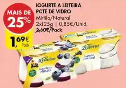 Pingo Doce Iogurte a leiteira pote de vidro promoção
