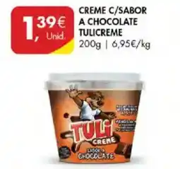 Pingo Doce Creme c/sabor a chocolate tulicreme promoção