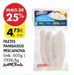 Pingo Doce Filetes pangasius pescanova promoção