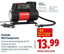 Lidl Parkside Míni Compressor promoção