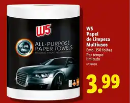 Lidl W5 Papel de Limpeza Multiusos promoção