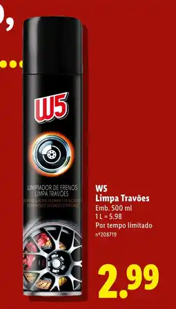 Lidl W5 Limpa Travões promoção