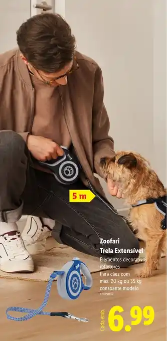 Lidl Zoofari Trela Extensível promoção