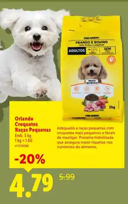 Lidl Orlando Croquetes Raças Pequenas promoção