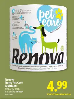 Lidl Renova Rolos Pet Care Multiusos promoção